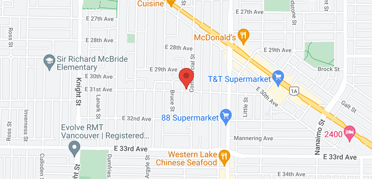 map of 4685 COMMERCIAL STREET